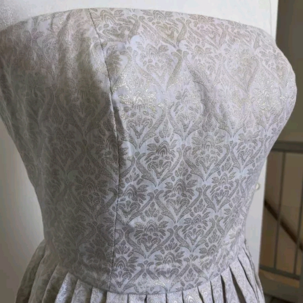 European boutique strapless dress, size 2 - Picture 2 of 6